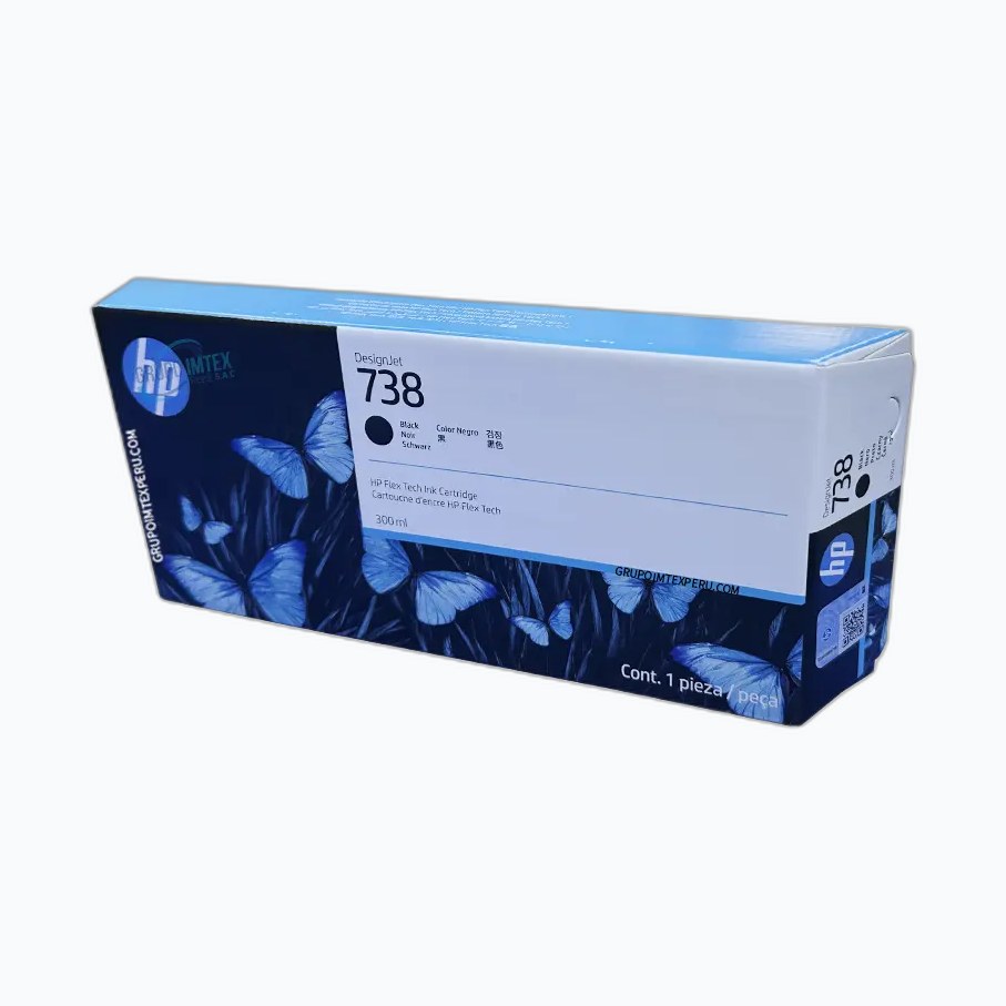 CRT HP 738 300-ml Black DesignJet Ink Cartridge