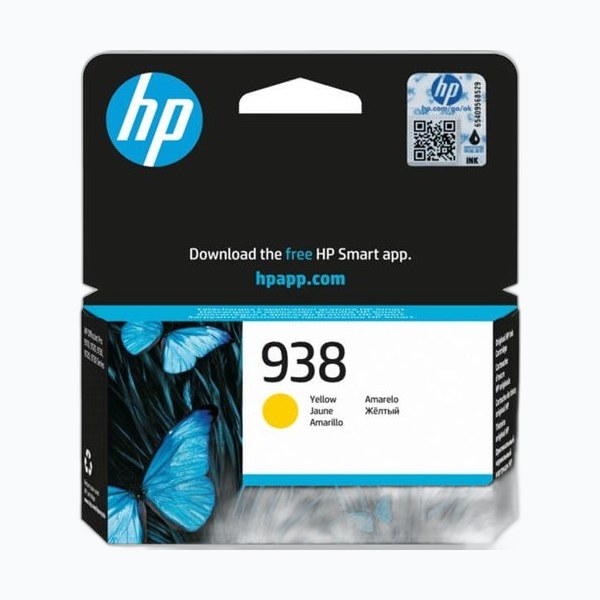 HP 938 Cartouche Encre Authentique Jaune - 800 pages
