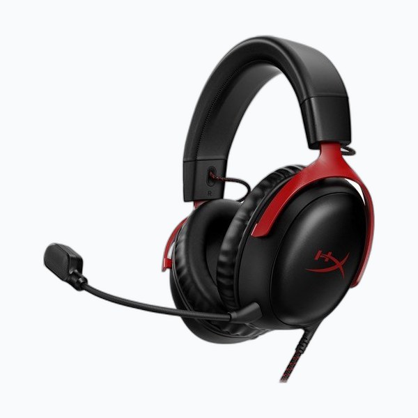 HyperX Cloud III Casque gamer filaire, 7.1 Virtual Surround - Rouge