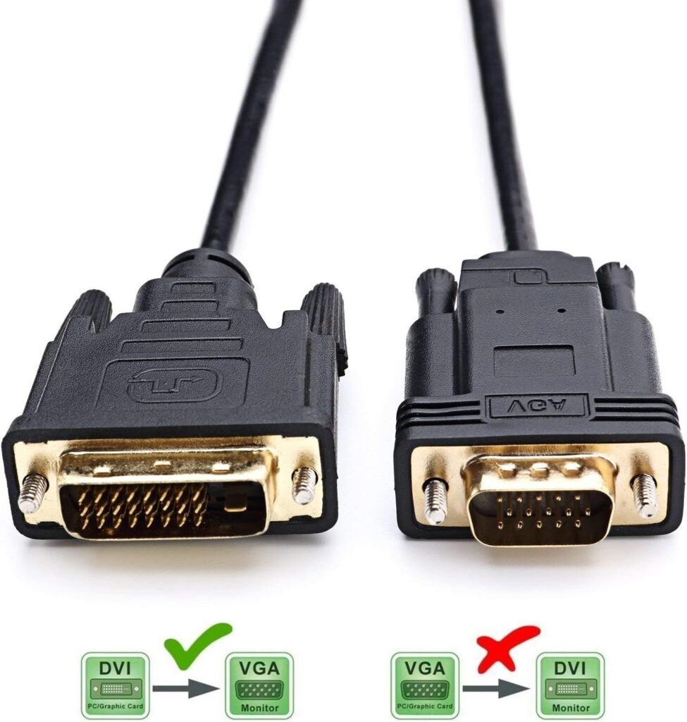ADAPTATEUR DVI-I (M) 24+5 vers VGA (F) monobloc * 581449