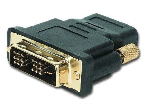 Adaptateur Gembird HDMI femelle (Type A) vers DVI-D mâle (Noir) - A-H