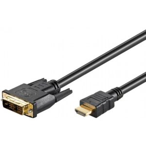 Adaptateur Goobay HDMI femelle (Type A) 1.2 vers DVI-D mâle (Noir) -