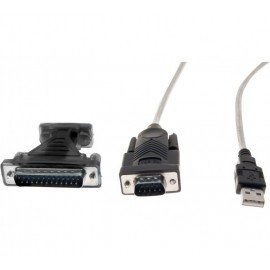 DACOMEX ADAPTATEUR USB2.0 Type-A vers SERIE DB9/DB25 (M) * 151037