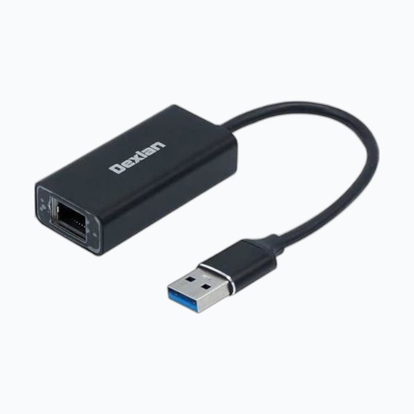 DEXLAN Adaptateur USB3.0 vers GbLAN 10/100/1000 Alu * 310765