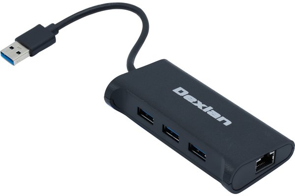 DEXLAN Adaptateur USB3.0 vers GbLAN 10/100/1000 Alu * 310765