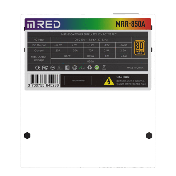 ALIMENTATION M.RED ATX 850W -MRR-850A VP2 Noir