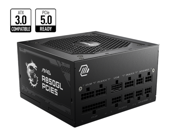 ALIMENTATION MSI ATX 850W 80+ GOLD FM - MAG A850GL * Blanc
