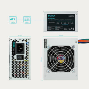 Alimentation SFX TooQ Ecopower II - 500W (OEM) - TQEP-500S-SFX