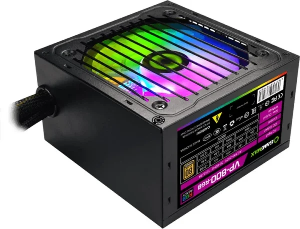 ALIMENTATION GameMAX ATX VP-800-RGB-M 800W 80+ ATX Modulaire Blanc