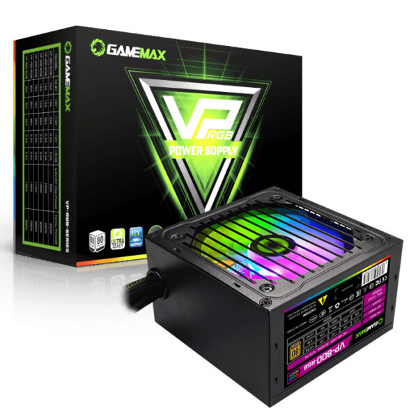 ALIMENTATION GameMAX ATX VP-800-RGB-M 800W 80+ ATX Modulaire Blanc