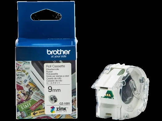 Brother CZ1001 Ruban 9 mm de largeur /SUR COMMANDE