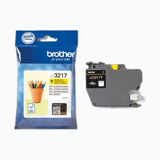 Brother LC3217Y Cartouche JE Jaune 550p (coli/5)
