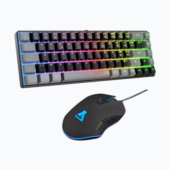THE G-LAB COMBO HYDRO BKG/FR Pack clavier&souris Menbrane Rainbow60%