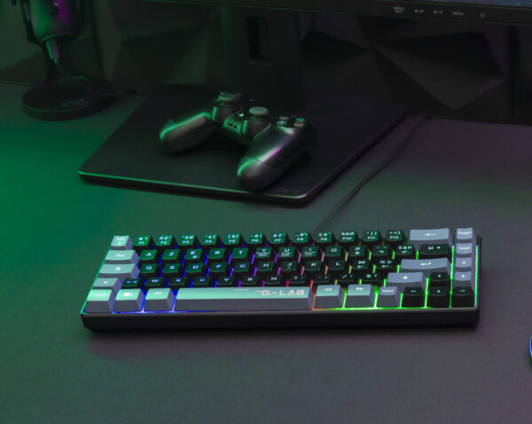 THE G-LAB COMBO HYDRO GW/FR Pack clavier&souris Menbrane Rainbow60%