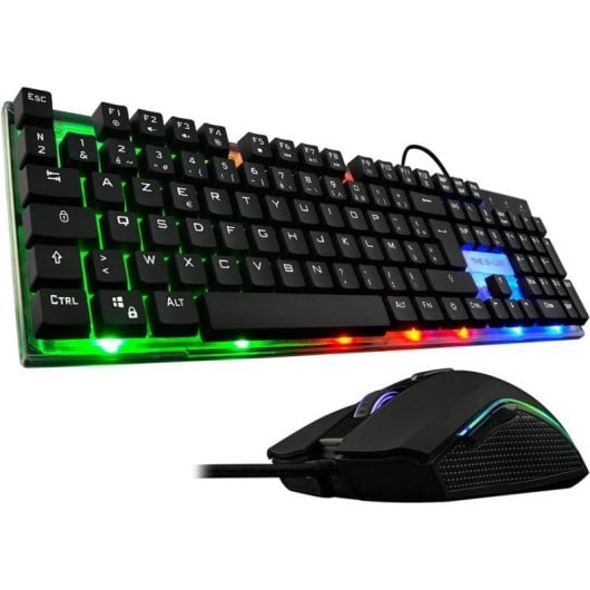 THE G-LAB COMBO HYDRO GW/FR Pack clavier&souris Menbrane Rainbow60%
