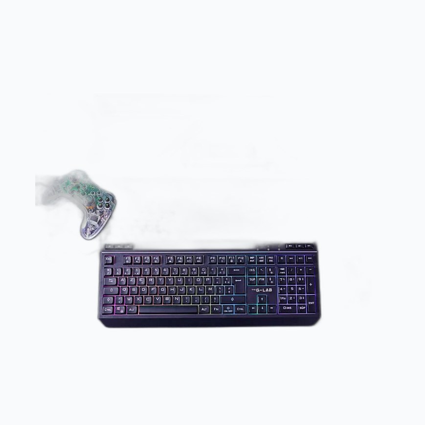 THE G-LAB COMBO-TUNGSTEN Pack Clavier/Souris RGB Triple mode