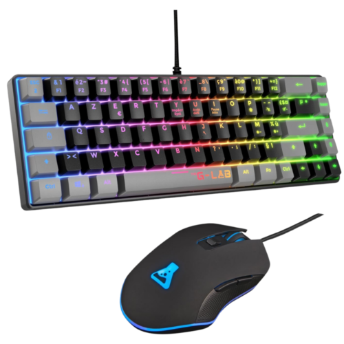 THE G-LAB COMBO-TUNGSTEN Pack Clavier/Souris RGB Triple mode