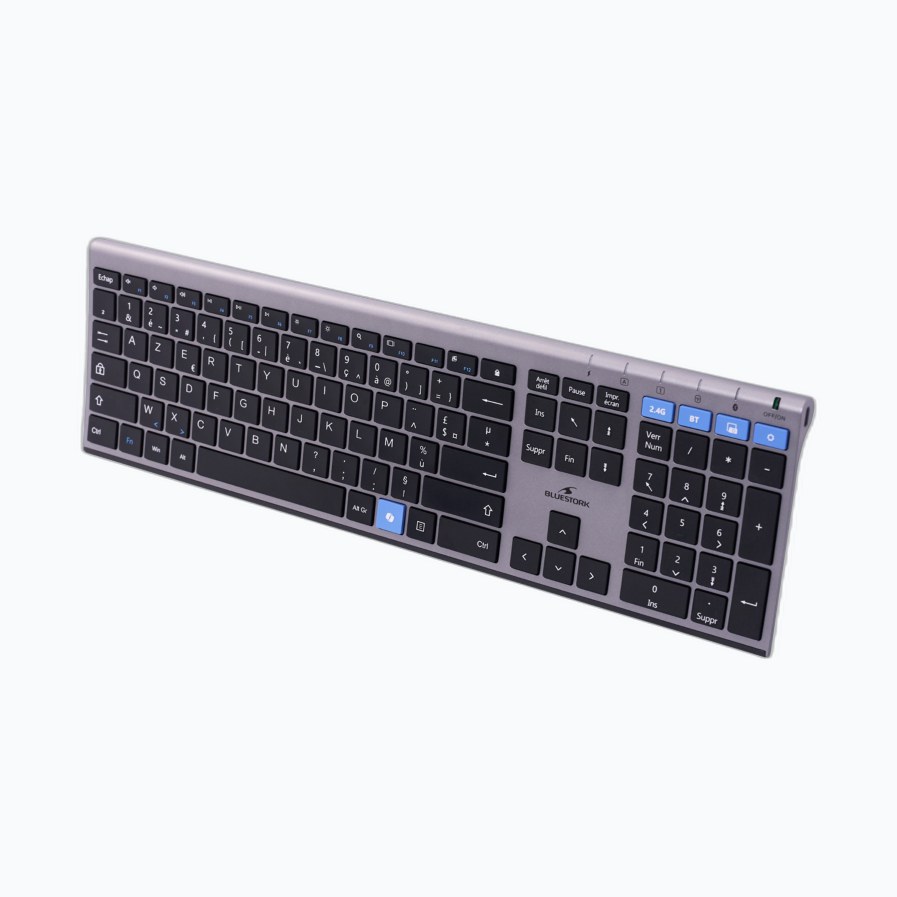 BLUESTORK BS KB KB-GRAPHEME/FR Clavier de bureau pour PC-2.4G+Bluetoo
