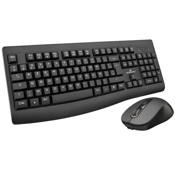 BLUESTORK BS-KB-OFFICE-R2/FR CLAVIER ss/fil RECHARGABLE 2.4G+BTO Noir