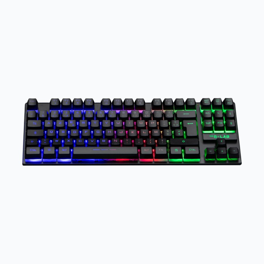THE G-LAB KEYZ-CAESIUM - Clavier Gaming Membrane RGB FR