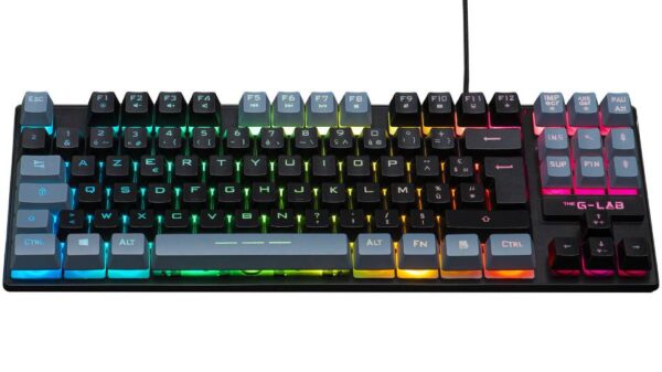 THE G-LAB KEYZ-CAESIUM - Clavier Gaming Membrane RGB FR