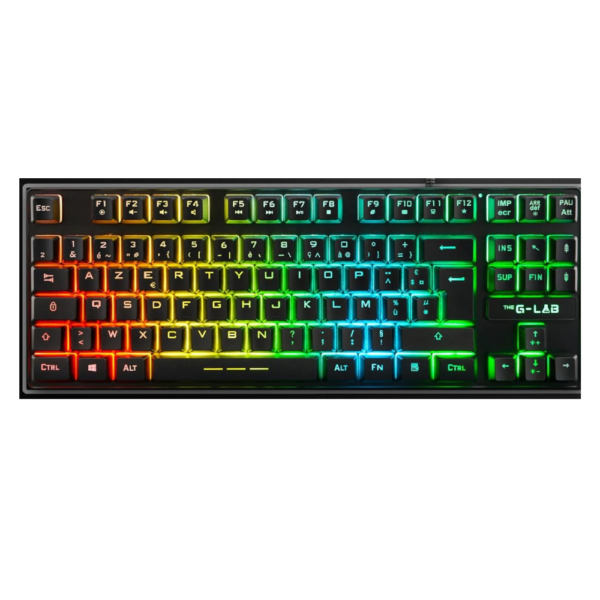 THE G-LAB KEYZ-CAESIUM-TKL Clavier GAMING Membrane TKL * Noir