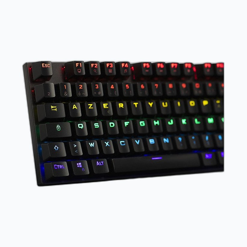 THE G-LAB KEYZ-CARBON-EX CLAVIER Mécanique RGB +Repose poignet