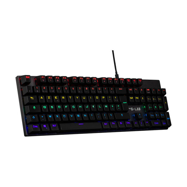 THE G-LAB KEYZ-CARBON-EX CLAVIER Mécanique RGB +Repose poignet