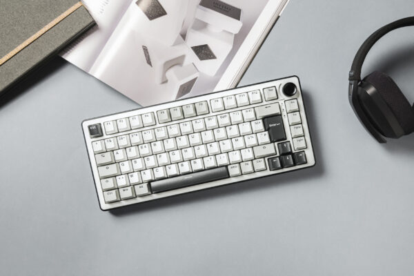 THE G-LAB KEYZ-ELITE RGB TKL Clavier GAMING 3Mode * Blanc Gris