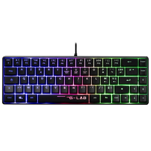THE G-LAB KEYZ-HYDROGEN FR CLAVIER GAMING Membrane 60% Noir