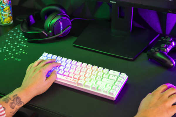 THE G-LAB KEYZ-HYDROGEN FR CLAVIER GAMING Membrane 60% Noir