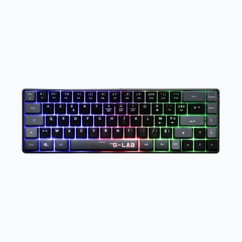 THE G-LAB KEYZ-HYDRO-BKG CLAVIER GAMING Membrane 60% 2 coul.