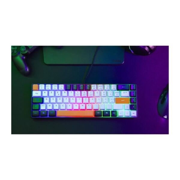 THE G-LAB KEYZ-HYDRO-BKWO CLAVIER GAMING Membrane 60% 3 coul.