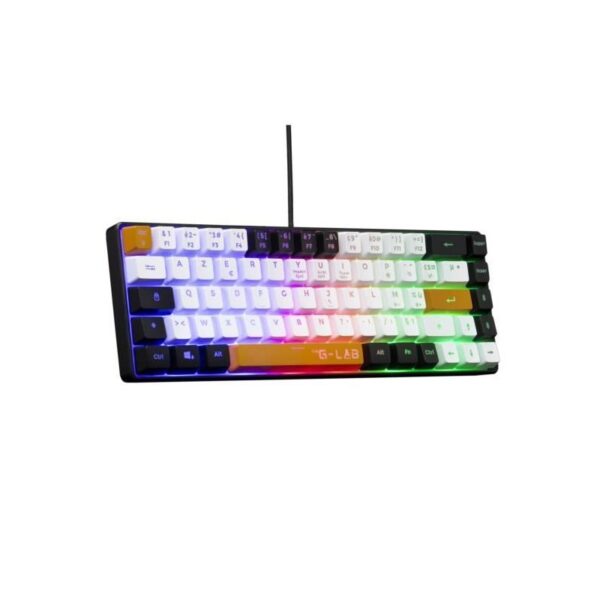 THE G-LAB KEYZ-HYDRO-BKWO CLAVIER GAMING Membrane 60% 3 coul.