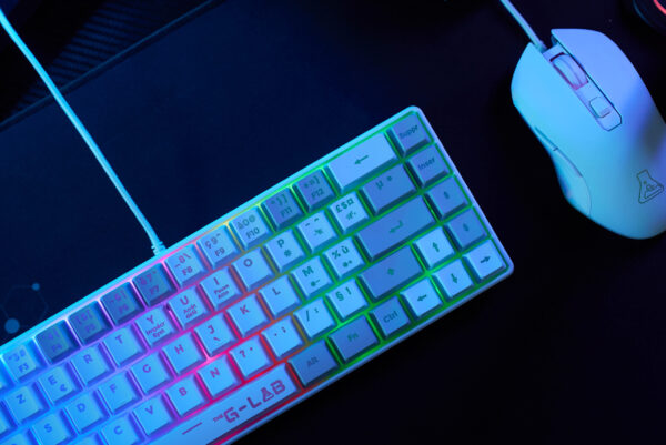 THE G-LAB KEYZ-HYDRO-WG CLAVIER GAMING Membrane 60% 2 coul.
