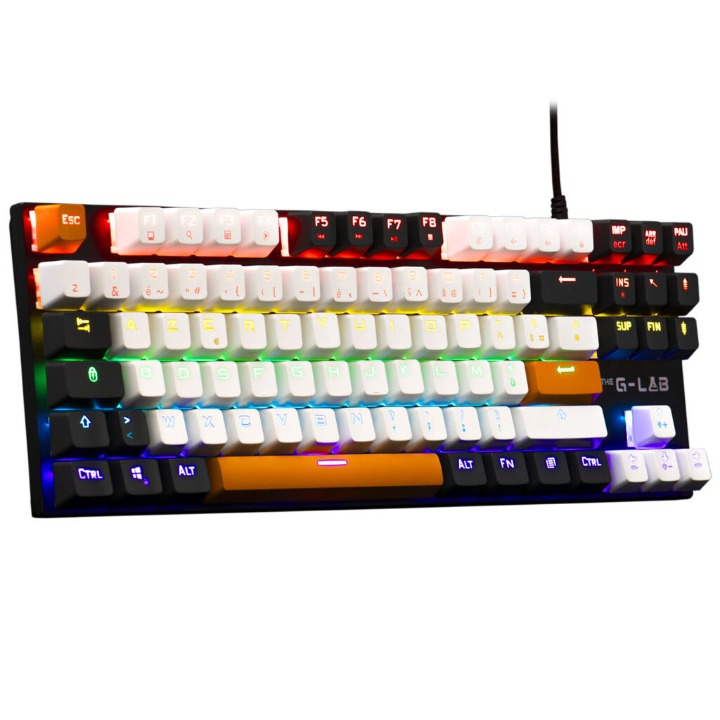 THE G-LAB KEYZ-MERCURY-C CLAVIER GAMING Mécanique TKL Rainbow