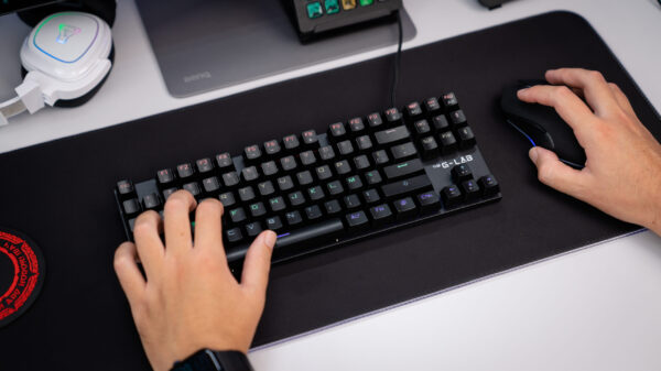 THE G-LAB KEYZ-MERCURY-EX CLAVIER GAMING Mécanique TKL - Noir