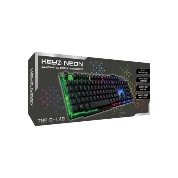 THE G-LAB KEYZ-NEON/FR CLAVIER LUMINEUX RGB USB