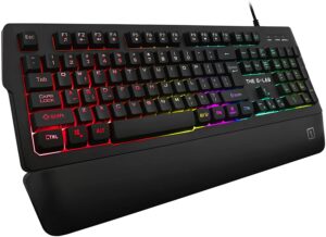 THE G-LAB KEYZ-PALLADIUM/FR CLAVIER GAMING RGB +REPOSE POIGNET