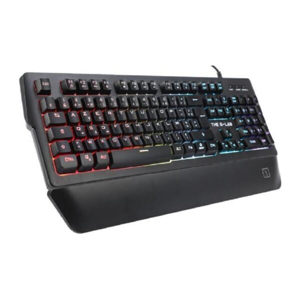 THE G-LAB KEYZ-PALLADIUM/FR CLAVIER GAMING RGB +REPOSE POIGNET
