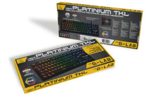 THE G-LAB KEYZ-PLATINIUM/FR CLAVIER GAMING filaire LOW PROFIL RED SWI