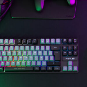 THE G-LAB KEYZ-THALLIUM CLAVIER GAMING Filaire RGB 60% Switch Rouge