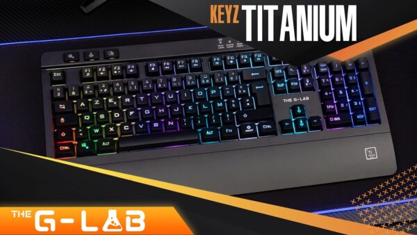 THE G-LAB KEYZ TITAN Clavier GAMING Mécanique RGB 65% Filaire * Blanc