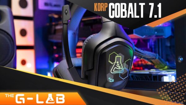 THE G-LAB KORP COBALT Casque GAMING +Micro filaire PC/PS4/Xbox * Noir