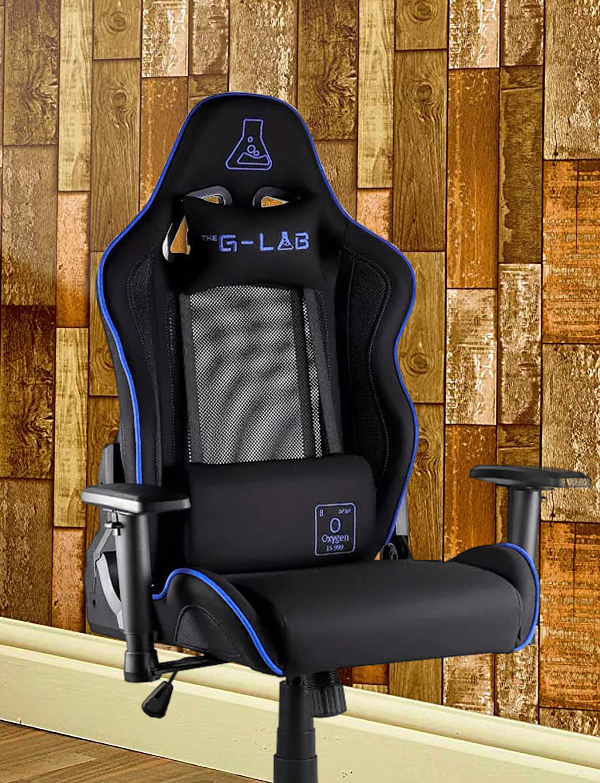 THE G-LAB KS-OXYGEN-XL-BL SIEGE GAMER Ergonomique XL 160kg max * Bleu