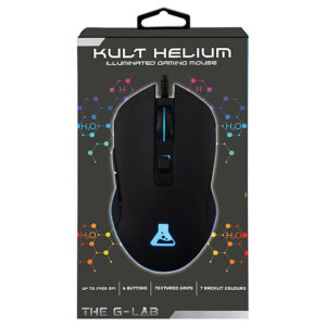 THE G-LAB KULT HELIUM-W SOURIS GAMING RGB FILAIRE 6400dpi*BLANC
