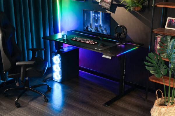 THE G-LAB DESK-YTTRIUM Bureau GAMING 120x60x75cm