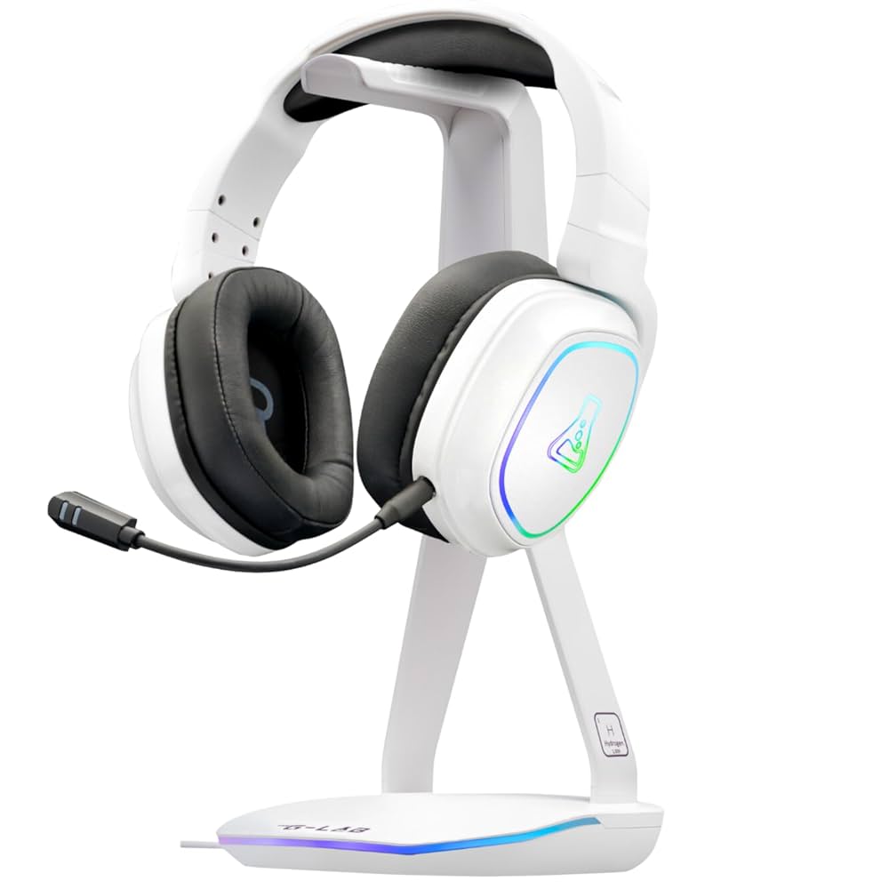 THE G-LAB K-STAND-HYDROGEN Support Casque Gaming RGB * Noir