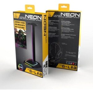 THE G-LAB STAND NEON RGB Support Casque Gaming RGB +Port USB
