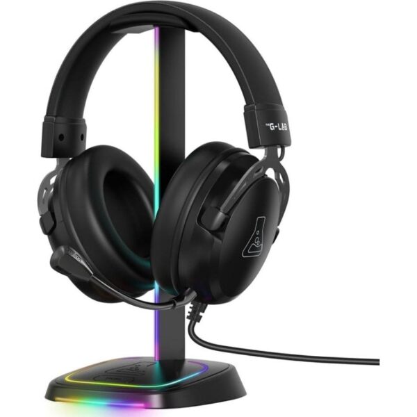 THE G-LAB STAND NEON RGB Support Casque Gaming RGB +Port USB